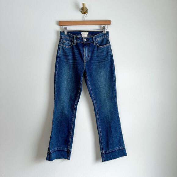 L'AGENCE Harris High Rise Cropped Straight Jean in Talledega 25 $290 - Picture 2 of 8